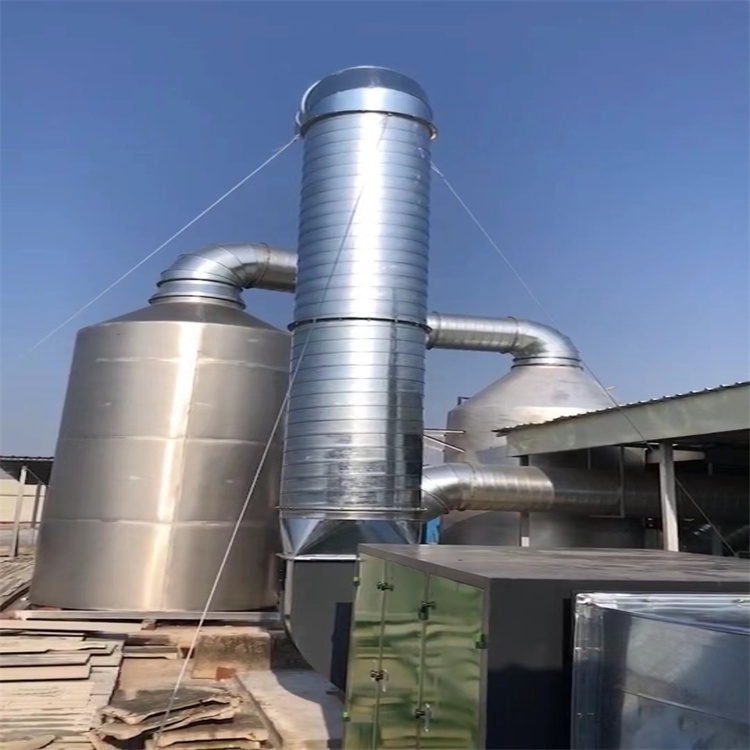 福城廢氣處理公司承接 觀瀾除粉塵噴淋塔安裝 觀湖PP噴淋塔