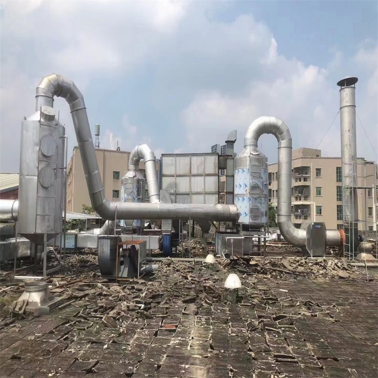 橫崗廢氣處理公司承接 坂田除粉塵噴淋塔安裝 平湖PP噴淋塔