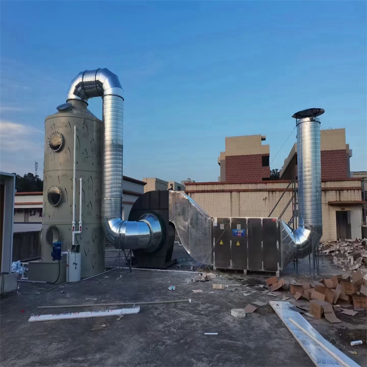 平湖廢氣處理公司承接 布吉除粉塵噴淋塔安裝 坂田PP噴淋塔